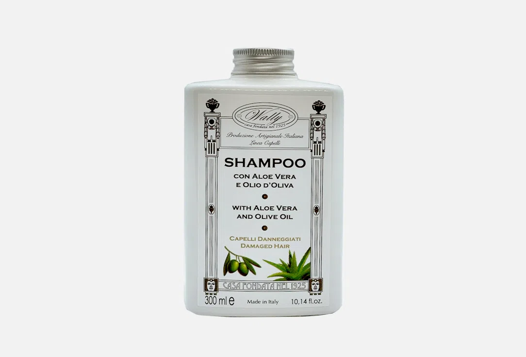 WALLY 1925 Шампунь для волос Con Aloe e Olio d'Oliva 300мл