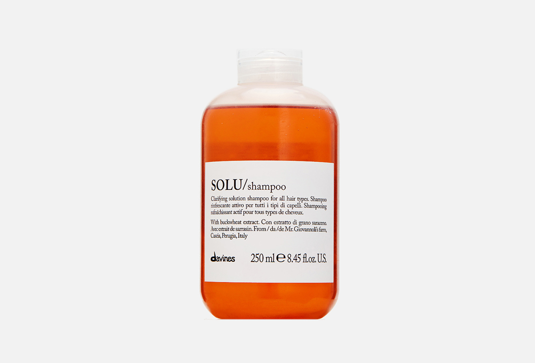 Шампунь для глубокого очищения волос Davines SOLU, 250 мл