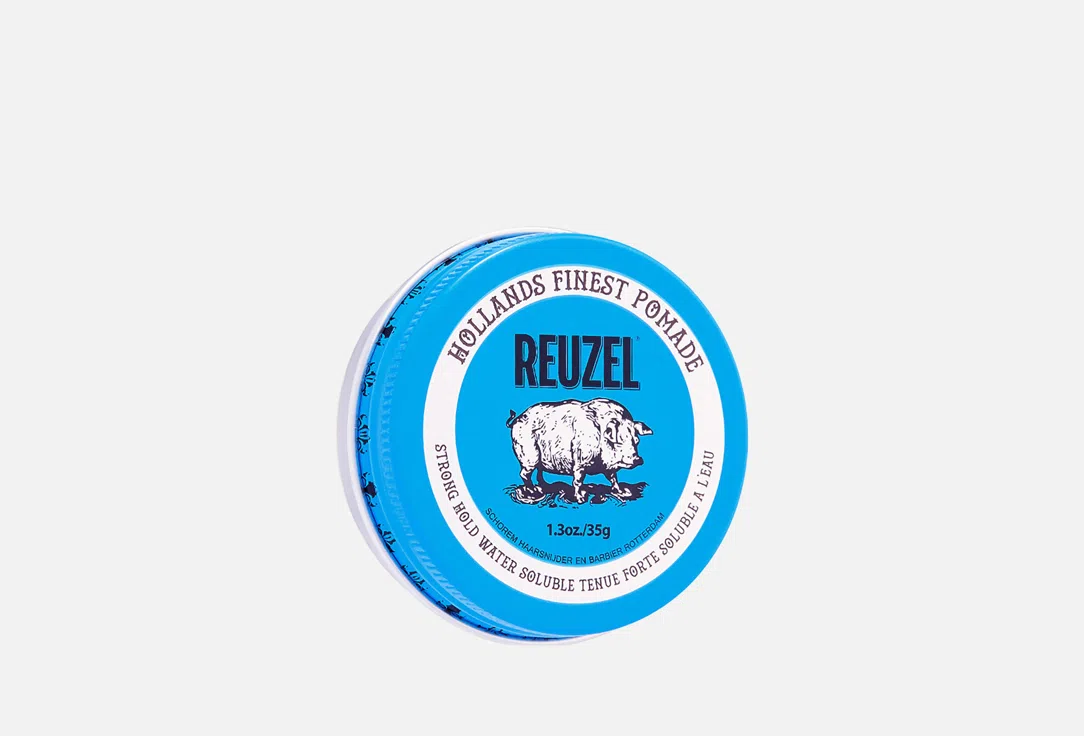Помада для укладки волос сильной фиксации с глянцем Reuzel Blue, 35 г, для мужчин