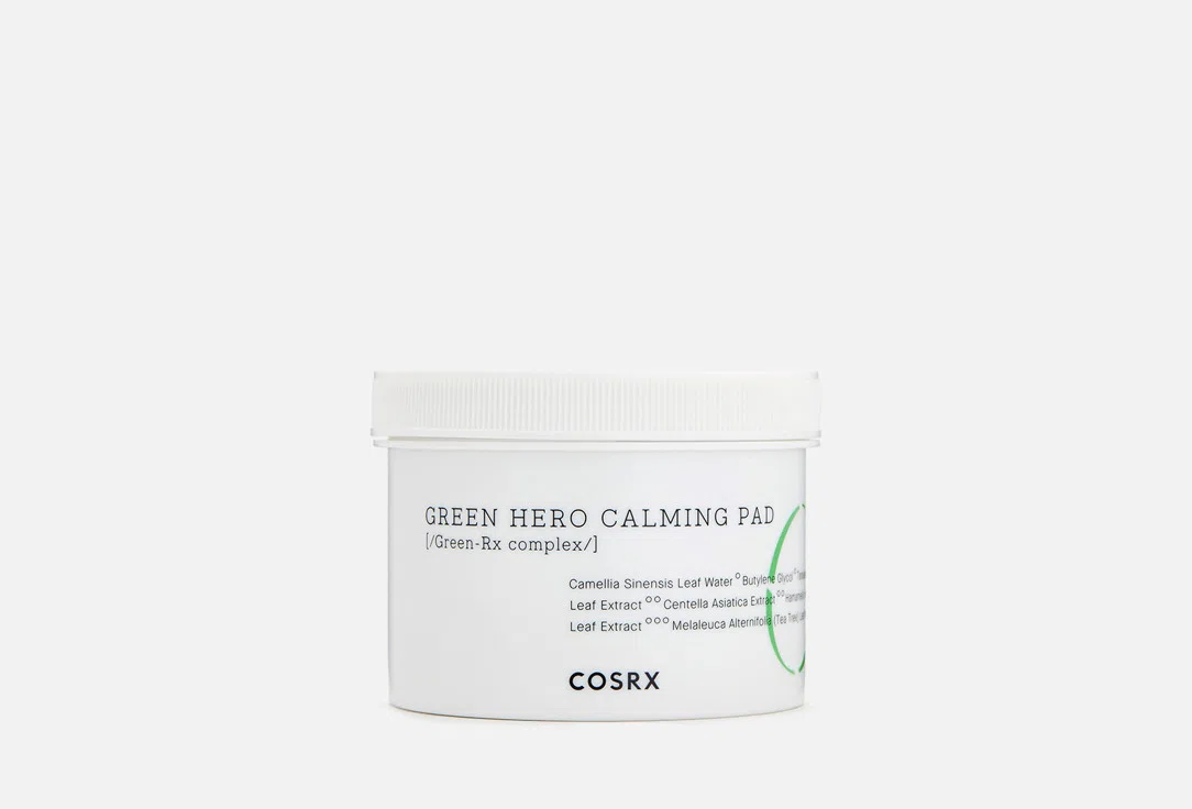 Пэды для лица Cosrx One Step Green Hero Calming Pad, 70 шт