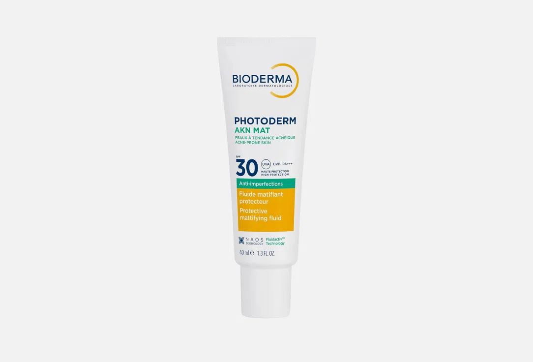 Матирующая солнцезащитная эмульсия для лица Bioderma Photoderm AKN, SPF 30, 40 мл
