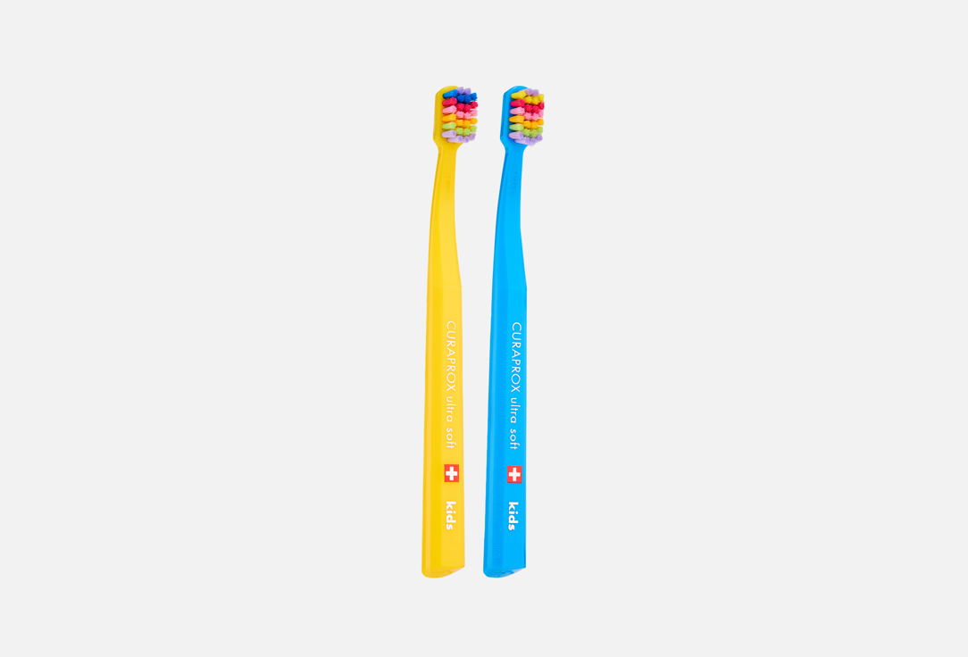 Набор детских зубных щеток Curaprox CS Kids 5500 Ultra Soft, 2 шт.