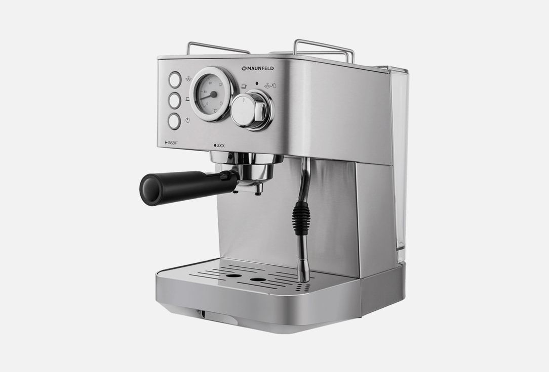 Кофемашина рожковая MAUNFELD MF-721S PRO, для молотого кофе