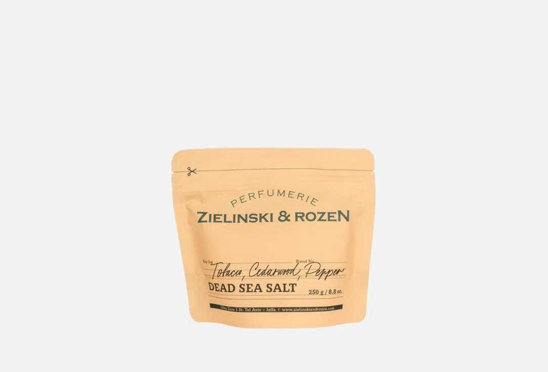 Соль для ванн ZIELINSKI & ROZEN Tobacco Cedarwood, 250 г