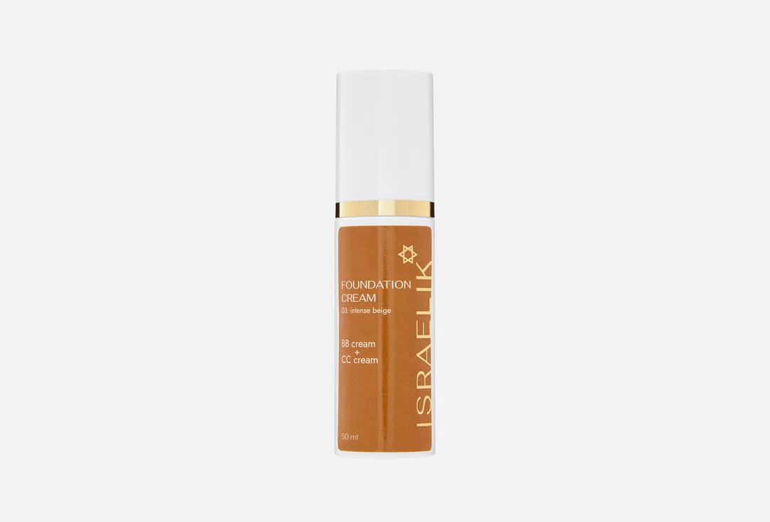 ISRAELIK Тональный крем BB+CC Intense beige 50мл