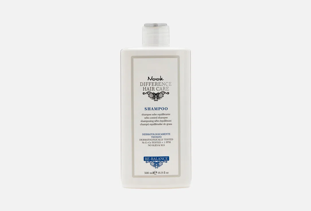 Шампунь для жирной кожи головы Nook Difference Hair Care Re-Balance, 500 мл