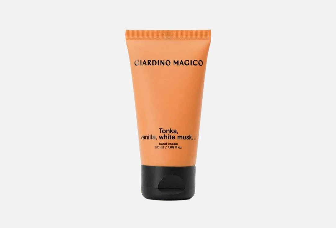 Парфюмированный питательный крем для рук Giardino Magico Tonka, Vanilla, White Musk, 50 мл