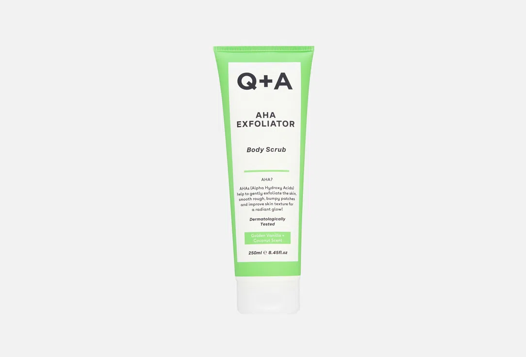 Q+A Скраб для тела Aha exfoliator 250мл
