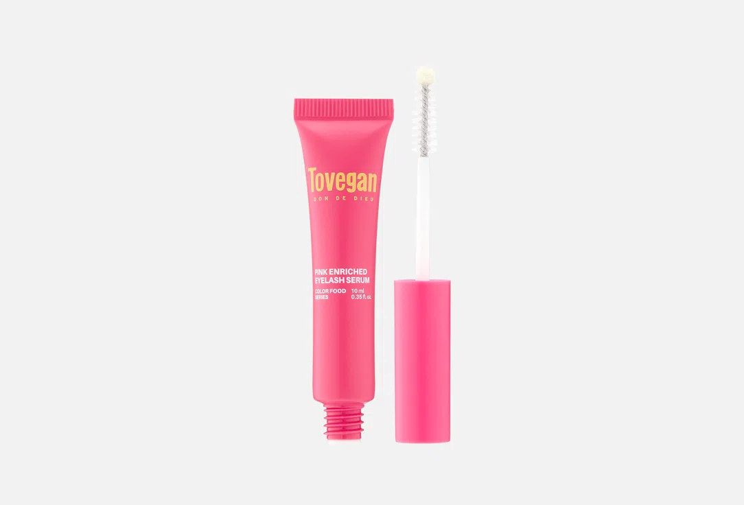 Обогащенная сыворотка для ресниц и бровей Tovegan Pink Enriched Eyelash, 10 мл