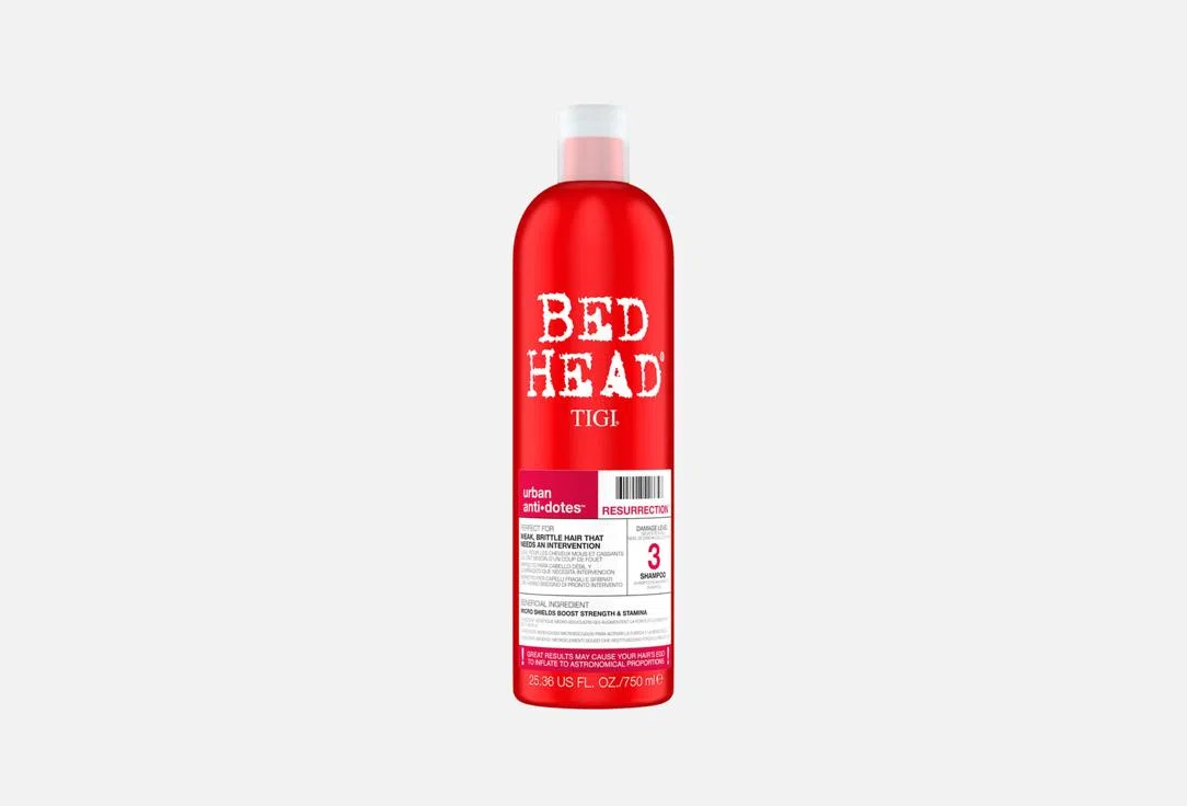 TIGI Bed Head Шампунь для волос 3 уровень Urban Anti+Dotes Resurrection 750мл