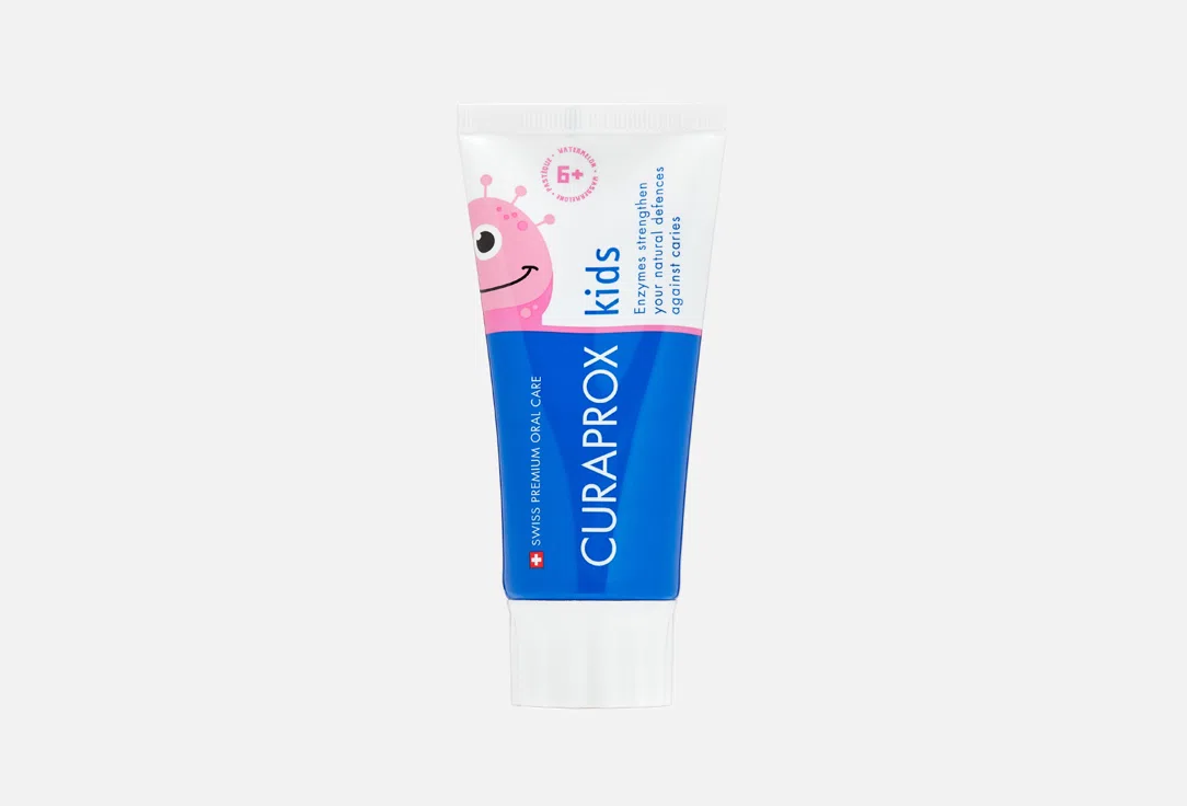Детская зубная паста Curaprox Kids, арбуз, 1450 ppm, 60 мл