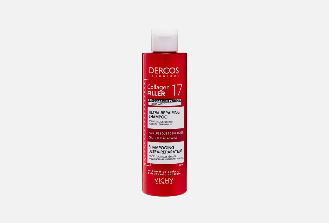 Шампунь для волос Vichy Dercos Collagen Filler 17, 200 мл