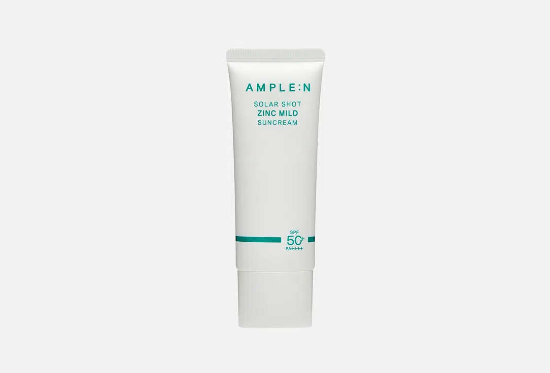AMPLE:N Крем для лица солнцезащитный Solar Shot Zinc Mild SPF50+ 40мл