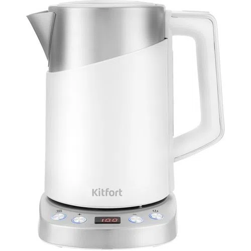 Чайник электрический KitFort КТ-660-1, 1.7л, металл/пластик
