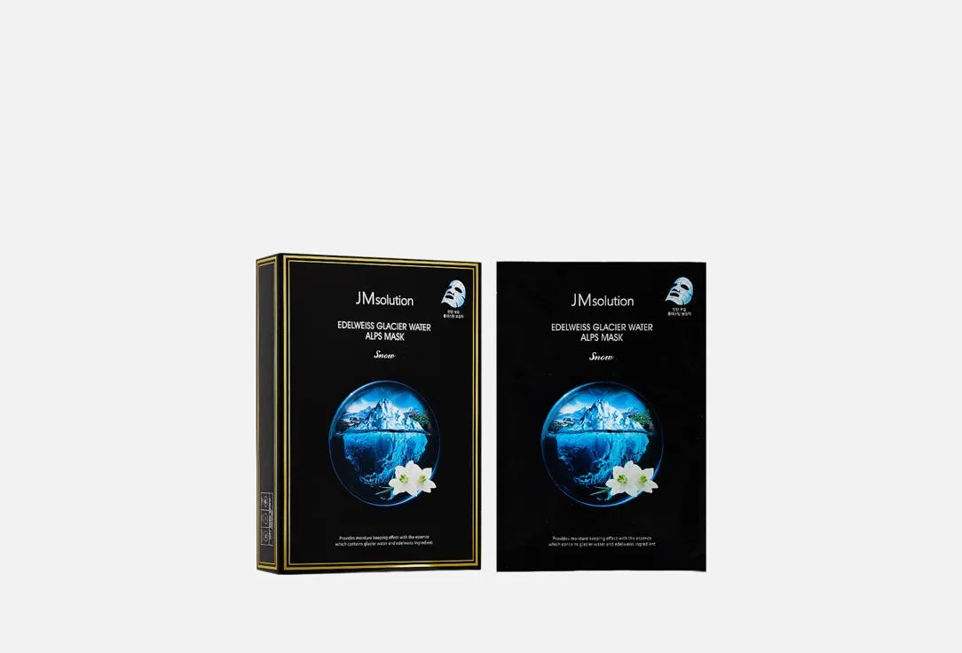 JMsolution Маска для лица Edelweiss Glacier Water Alps 30мл