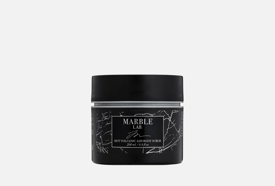Скраб для тела с вулканическим пеплом Marble Lab, 200 мл