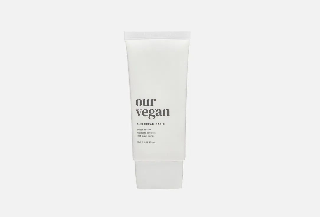 Солнцезащитный крем с коллагеном ma:nyo “Our Vegan SUN CREAM BASIC” SPF 50+ PA++++