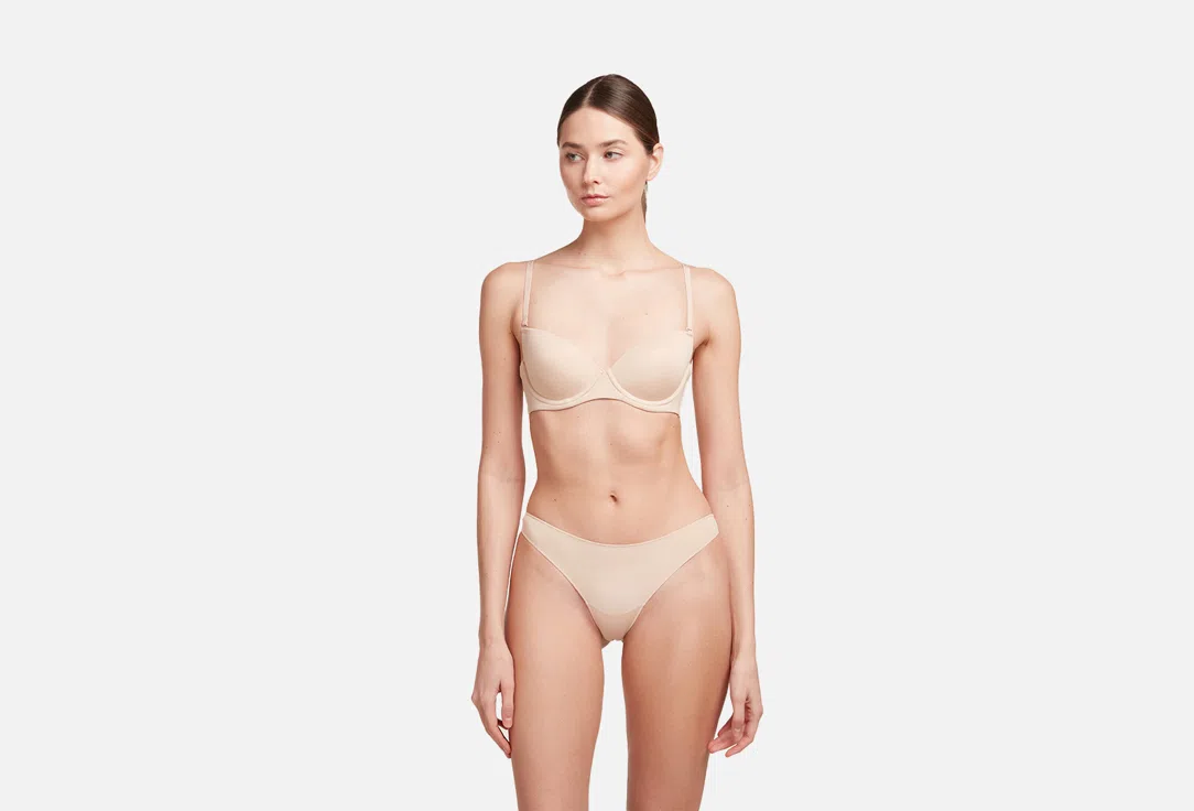 Трусы-стринги Innamore Microfiber, размер M, бежевые