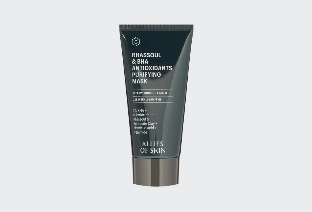 Allies of Skin Маска для лица Rhassoul&Bha Antioxidants Purifying 50мл