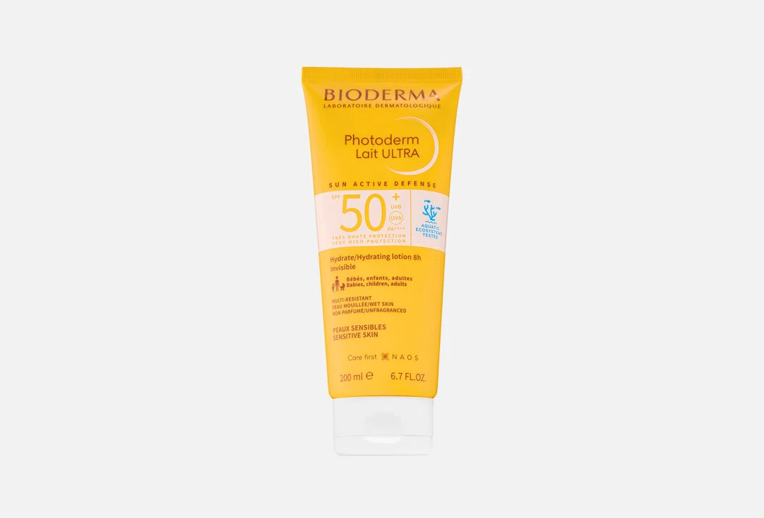 Солнцезащитное молочко для лица и тела Bioderma Photoderm Lait, 200 мл