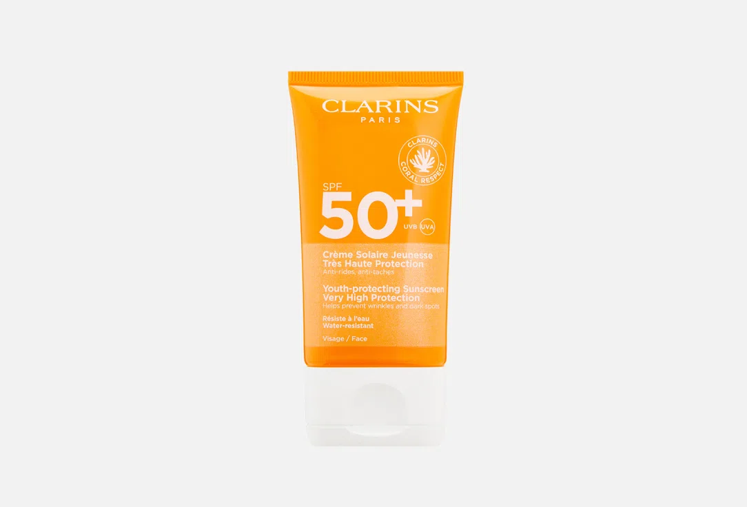 Солнцезащитный крем для лица Clarins Solaire SPF 50+, 50 мл