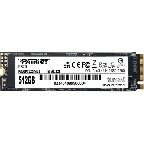 SSD-накопитель PATRIOT P320 P320P512GM28, 512 ГБ л
